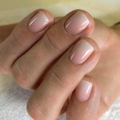 BDKAIWU short nails ombre square nude pack for quick at-home manicure