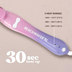 Beachwaver B1 in action showing automatic rotation for quick curls