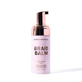 The Beachwaver Co. Braid Balm bottle closeup showing frizz-free braid prep potential