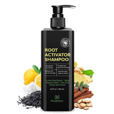 Beadlamey Root Activator Shampoo bottle top, easy grip for daily use.