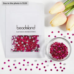 Beadsland SS20 rhinestones require glue, enabling secure DIY embellishments
