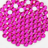 Beadsland hot pink SS20 flatback rhinestones for nails and crafts with sparkling shine