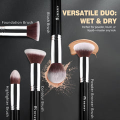 BEAKEY eyeshadow brush with precision edges for detailed lids