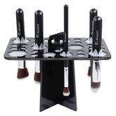 BEAKEY 28-hole makeup brush drying rack ready for organized air drying.