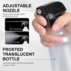 Bealee spray bottle with clear measurement marks for precise mixing.