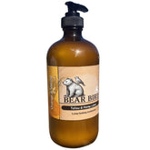 Bear Bird tallow honey bottle pour highlights rich hydration from grass-fed ingredients