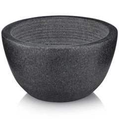 Beau Brummell marble shaving bowl with interior grooves for rich lather.