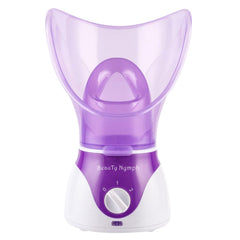 BeauTy Nymph Face Steamer front view aiding pore opening for smoother skin