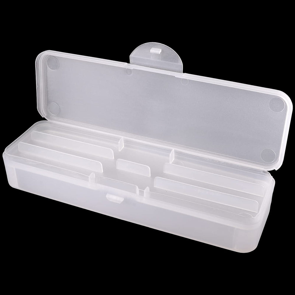 Beauticom double-layer storage box with compact lid keeps nail art tools neatly organized.