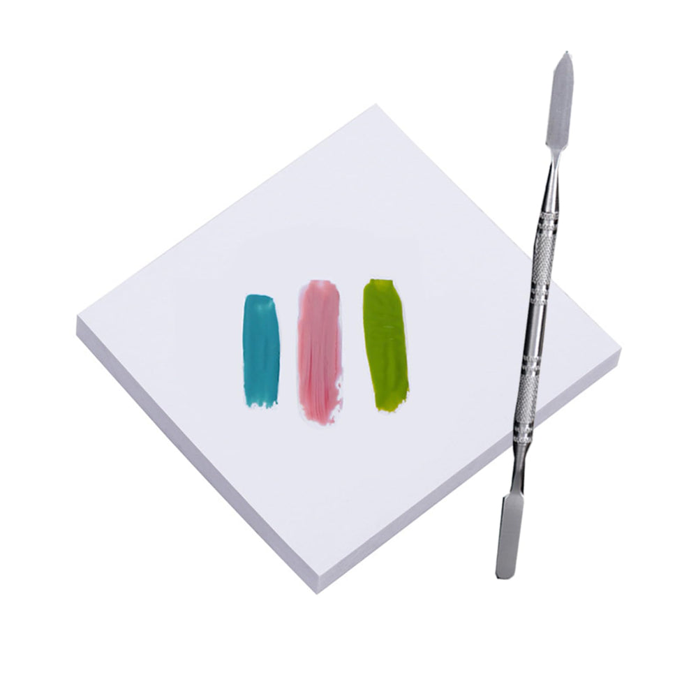 Beautifultracy paleta de papel para uñas con 50 hojas, ideal para mezclar esmaltes.