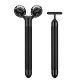 Beauty Bar 2-in-1 massager with roller targets facial tension for relaxation.