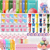 Beauty Bar spa party kit packaging organized for a group skincare session