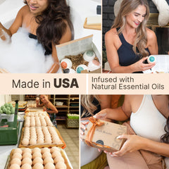 Beauty by Earth bath bombs individually wrapped to preserve freshness.