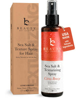 Beauty by Earth: botella de spray de sal marina para ondas con volumen natural.