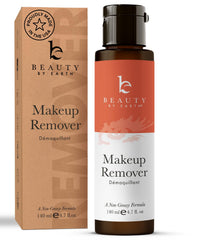 Beauty by Earth desmaquillante, botella visible, desmaquilla ojos y rostro con suavidad.