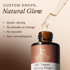 Beauty by Earth face-tanning mix-in demonstrates DIY lotion customization.