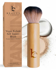 Beauty by Earth Kabuki Brush head offers ultra-soft feel for smooth bronzer application.