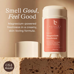 Beauty by Earth orange scent deodorant for uplifting daytime freshness.
