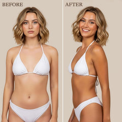 Beauty by Earth Self Tanner face application demonstrates streak-free color