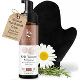 Beauty by Earth self-tanner mousse kit bottle for natural glow