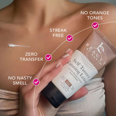 Beauty by Earth tanning lotion delivers a quick bronze color in hours