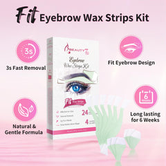 Beauty7 double-side wax strips offer flexible coverage for various facial contours