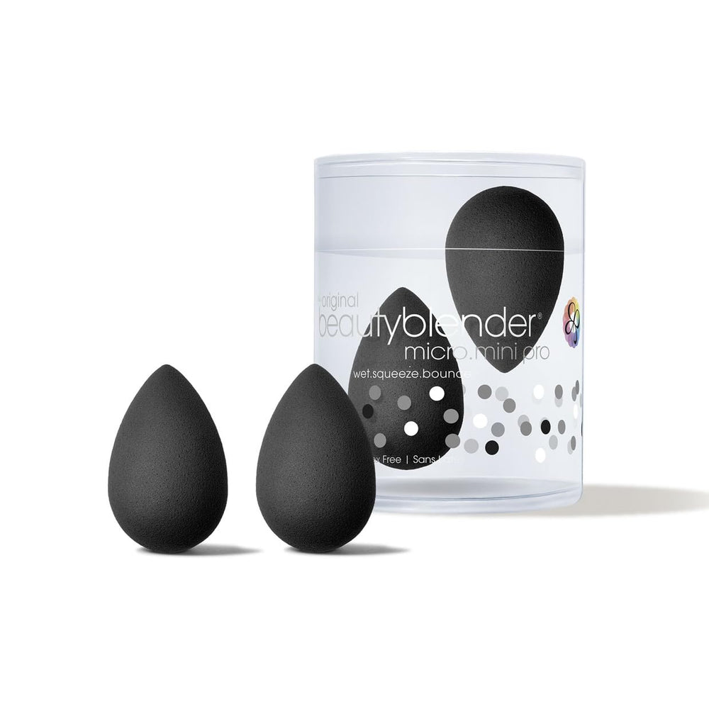 Beautyblender Micro Mini Pro Black sponges in full set for precise application