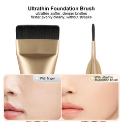BEAUTYFACTOR Korean makeup brush spatula liquid foundation for quick blending and natural finish.