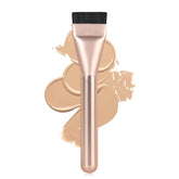 BEAUTYFACTOR ultrathin foundation brush with rose-gold handle for precise blending of liquids.
