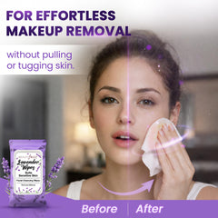 BeautyFrizz toallitas lavanda vitamina A y E ayudan a nutrir la piel.