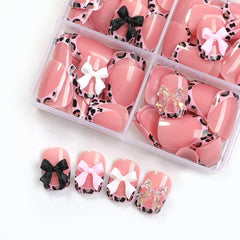 Beawth short square press-on nails ready for fast, mess-free application.