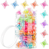 BEBEEPOO pinza mariposa glitter multicolor para peinados rápidos y duraderos.