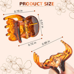 BEBEEPOO mini pinzas para pelo, transparente frontal, discreto y seguro.