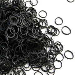 BEBEEPOO ligas elásticas negras 2500 piezas, listas para repuestos.