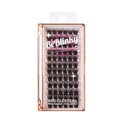 BeBlinky false eyelashes kit 01: wide band with 9–16mm clusters for natural enhancement.