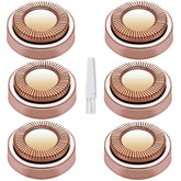BECHY Gen 1 replacement heads six-pack for Flawless, designed for smooth facial touch-ups