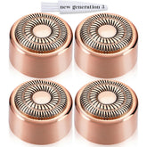 BECHY Gen 3 replacement head with ring light closeup showing hypoallergenic 18K gold plating