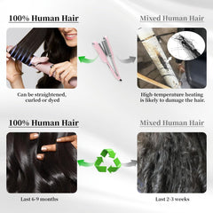 BeCools virgin human hair close-up shows rich texture and curl pattern
