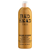 Bed Head Color Goddess Shampoo: botella realza el color y el brillo.