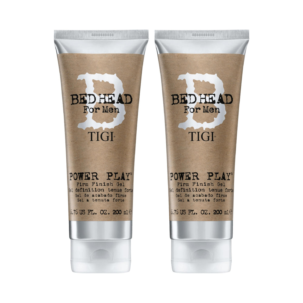Bed Head Power Play Gel envase doble, control duradero para peinados definidos.