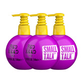 Bed Head Small Talk mini cream bottle boosts volume and texture.