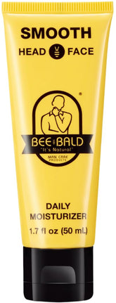 Bee Bald hidratante diario en frasco para uso diario.