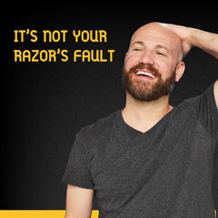 Bee Bald Shave Cream ingredients highlight honey and pollen.