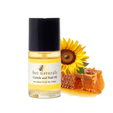 Bee Naturals Aceite uñas y cutícula, bote de 0,5 oz, hidratación profunda para uñas.