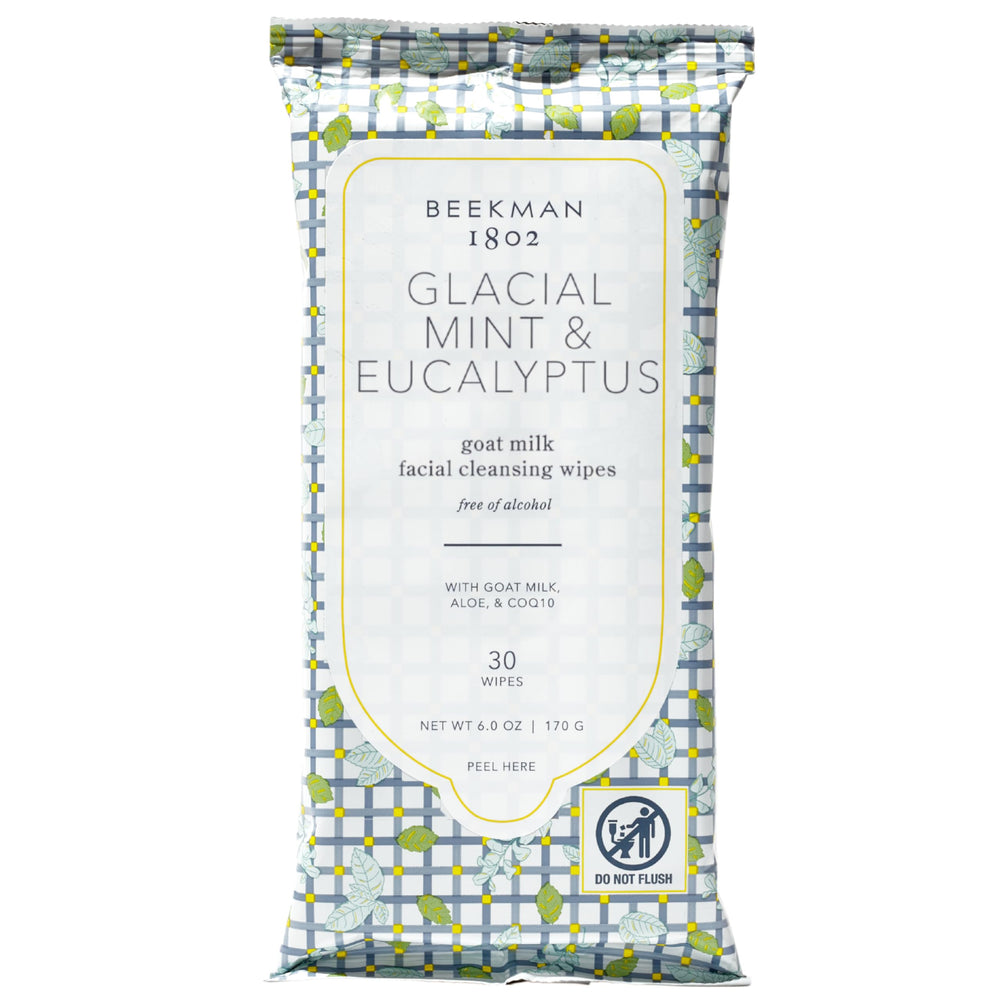Beekman 1802 toallitas desmaquillantes para la cara, limpia sin agua y suave.