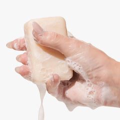 Beekman 1802 Goat Milk Soap with botanical oils hydrates skin.