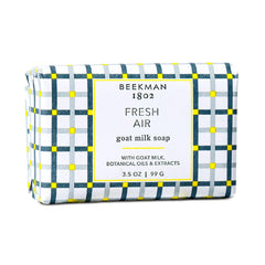 Beekman 1802 Goat Milk Soap Fresh Air bar for a refreshing cleanse and moisturized skin.