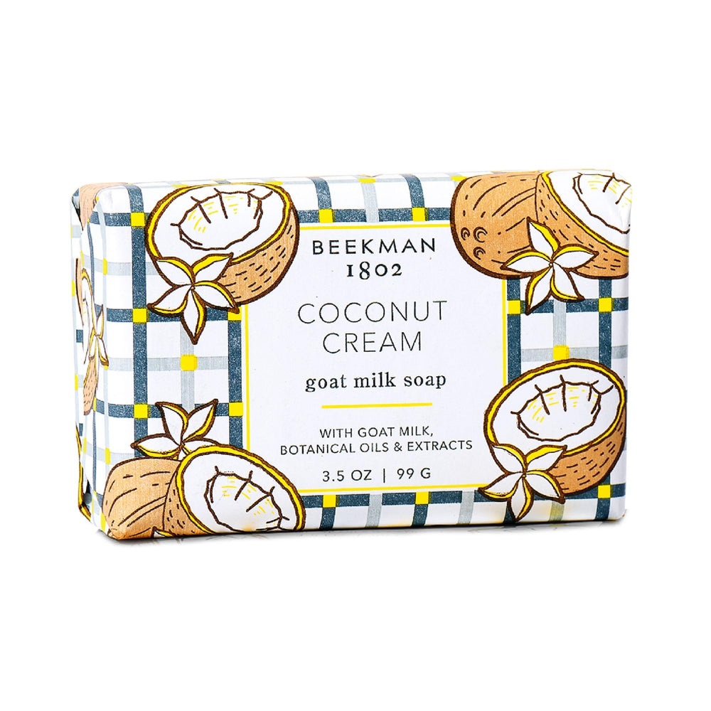 Beekman 1802 Goat Milk Soap triple-milled lather delivers lasting cleansing.