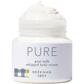 Beekman 1802 Pure Whipped Body Cream jar close-up for rich moisture