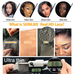 Beeos 5x5 deep parting area demonstrates versatile middle or side parts.